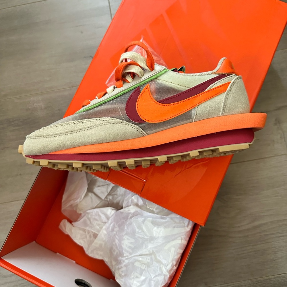 Nike Orange and Beige Sneakers